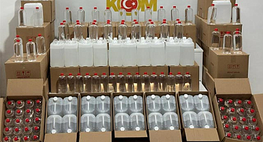 Samsun’da 1 ton 94 litre kaçak etil alkol ele geçirildi