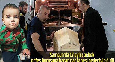 Samsun'da 17 aylık bebek nefes borusuna kaçan nar tanesi nedeniyle öldü