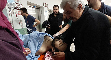 Samsun'da iş kazası: Bir işçi demir plakanın altında kaldı