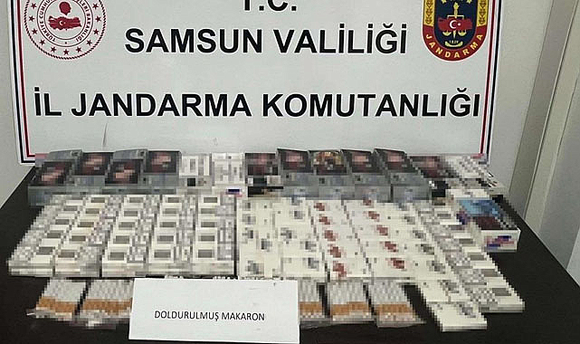 Samsun'da jandarmadan makaron operasyonu