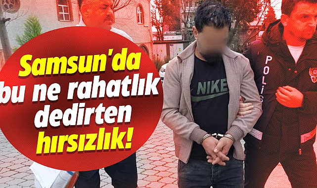 Samsun'da kapısını kırdığı evden 3 gün boyunca eşya çalıp taşıdı
