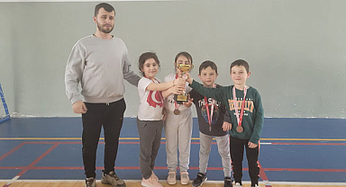 Samsun'da küçük şampiyonlar ödüllerini aldı