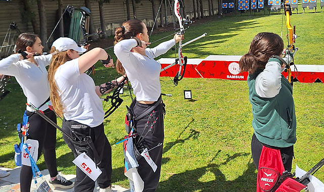 Samsun'da oklar hedefi buldu