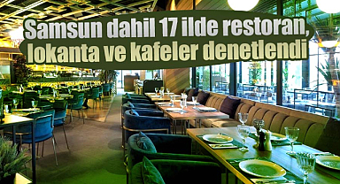Samsun dahil 17 ilde restoran, lokanta ve kafeler denetlendi