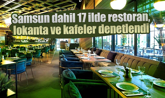 Samsun dahil 17 ilde restoran, lokanta ve kafeler denetlendi