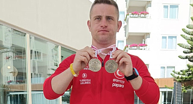 Samsunlu sporcu Ali rekorlara doymuyor