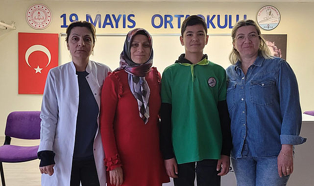 Tekkeköy 19 Mayıs Ortaokulu, 'Sıfır Atık Yarışması'nda il birincisi oldu
