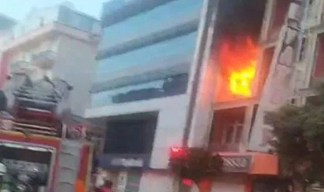 4 katlı otelde korkutan yangın