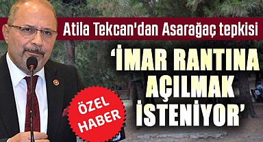 Atila Tekcan'dan Asarağaç tepkisi: İmar rantına açılmak isteniyor