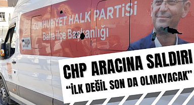 Bafra'da CHP aracına saldırı