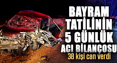Bayram tatilinin 5 günlük acı bilançosu: 38 kişi can verdi