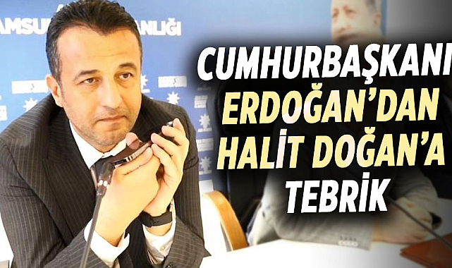 Cumhurbaşkanı Erdoğan’dan Halit Doğan’a tebrik