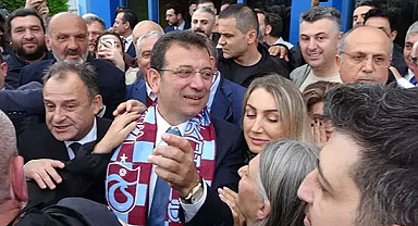 Ekrem İmamoğlu'na Trabzon'da davul-zurnalı karşılama