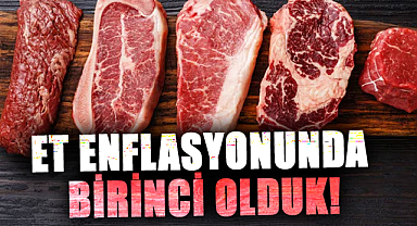 Et enflasyonunda Avrupa birincisi olduk