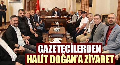 Gazetecilerden Halit Doğan’a ziyaret