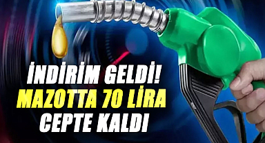 İndirim geldi! Mazotta 70 lira cepte kaldı