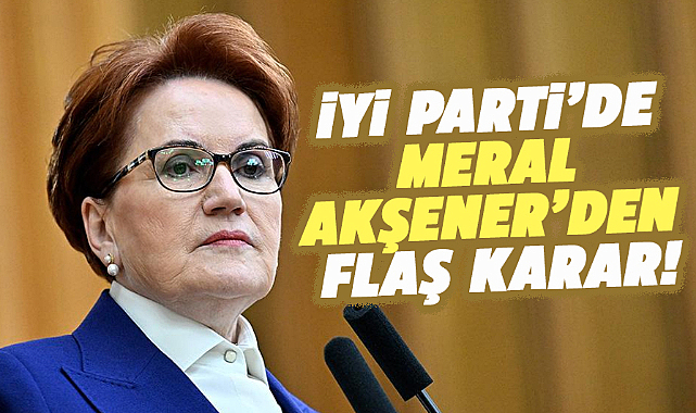 Meral Akşener'den şok adaylık açıklaması!