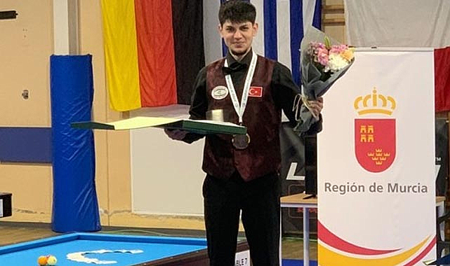 Milli bilardocu İspanya'da Avrupa şampiyonu oldu