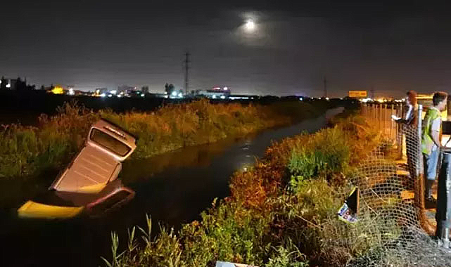 Öldüğü sanılan sürücü meğer yüzerek kaçmış