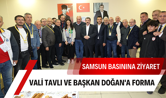 Orhan Tavlı, Halit Doğan ve Yüksel Yıldırım'dan Samsun basınına ziyaret