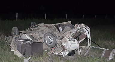 Paramparça olan araçtan burnu bile kanamadan çıktı