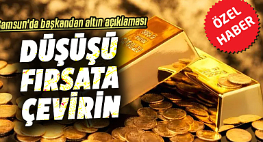 Salih Özman'dan altın açıklaması: Düşüşü fırsata çevirin