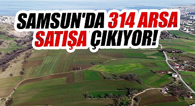 Samsun'da 314 arsa satışa çıkıyor!