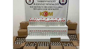 Samsun'da 455 litre etil alkol ele geçirildi