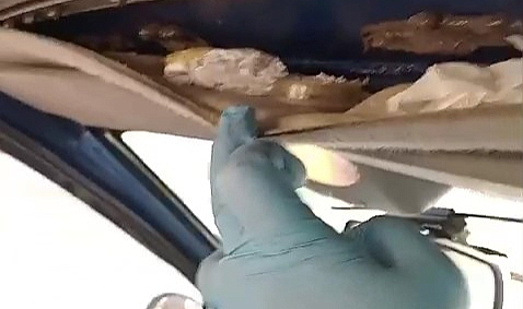 Samsun'da araçta zulalanmış uyuşturucu ele geçirildi