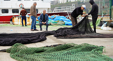 Samsun'da balıkçılar çaçaya hazırlanıyor