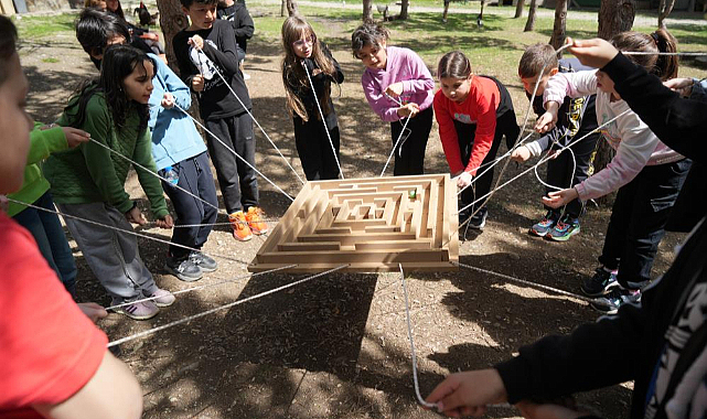 Samsun'da doğa ve hayvanlarla iç içe eğlenceli ders