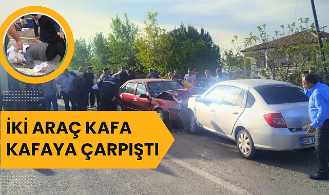 Samsun'da iki araç birbirine girdi 8 yaralı