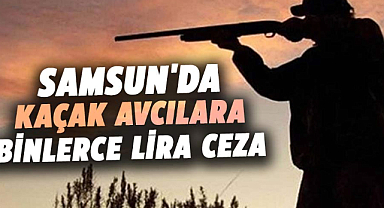 Samsun'da kaçak avcılara binlerce lira ceza