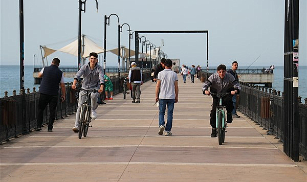 Samsun'da Nisan ayında yaz havası