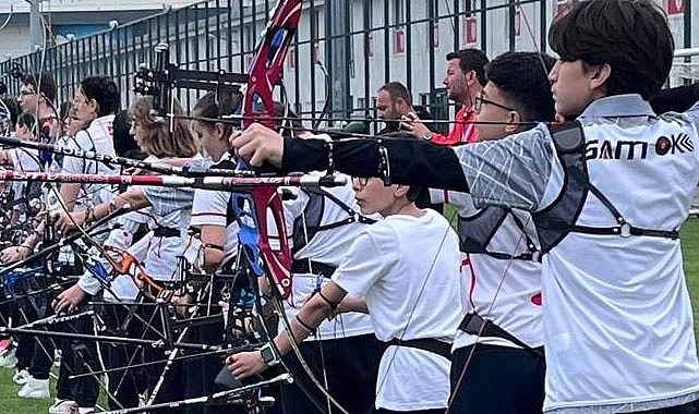 Samsun'da oklar hedefi buldu