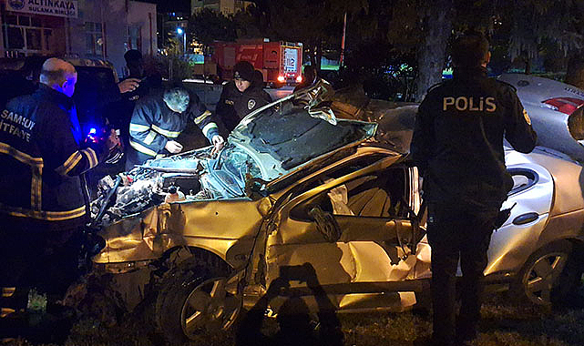 Samsun’da otomobil tarlaya devrildi, biri ağır iki kişi yaralandı