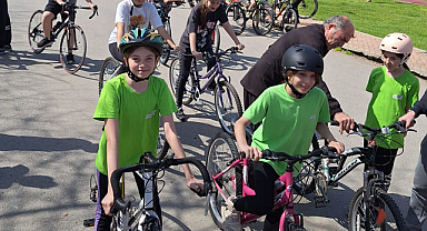 Samsun'da pedallar madalya için döndü