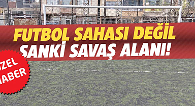 Samsun'da suni çim sahasının durumu endişe verici