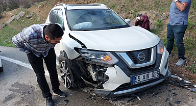 Samsun'da trafik kazası 5 yaralı  