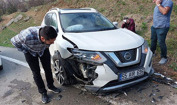 Samsun'da trafik kazası 5 yaralı  