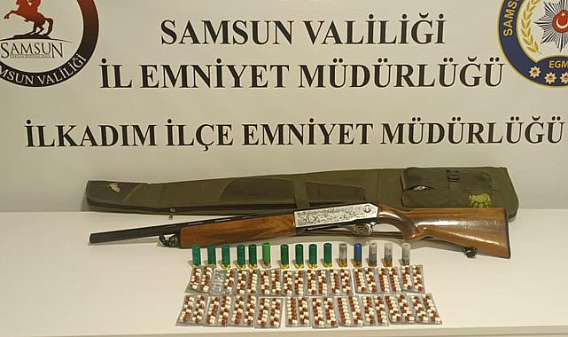 Samsun'da uygulamaya takılan araçtan uyuşturucu çıktı