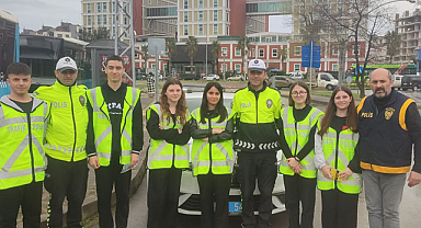 Samsun emniyeti, öğrenciler ile farkındalık oluşturdu