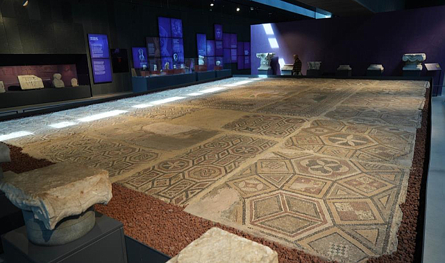 Samsun Müzesi’nde Amisos Mozaiği'ne yoğun ilgi