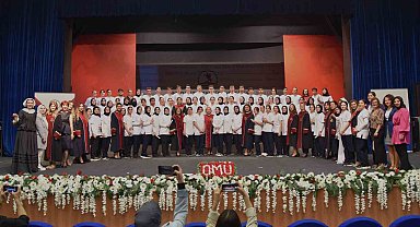 Samsun OMÜ'de geleceğin hemşireleri beyaz üniformalarını giydi