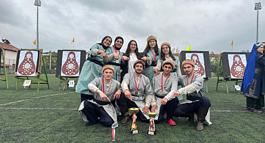 Samsunlu okçular hedefi vurdu