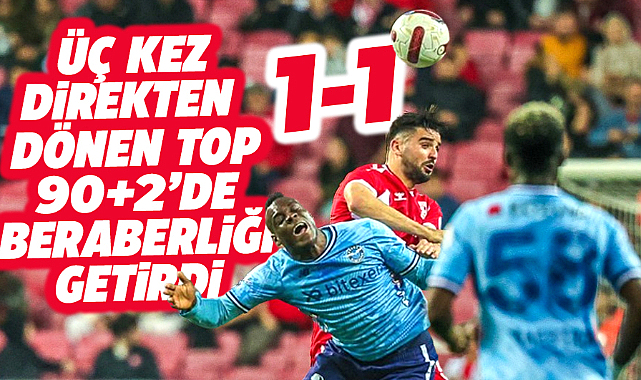 Samsunspor Adana Demirspor maçı 1-1 bitti