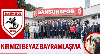 Samsunspor'da bayramlaşma yapıldı