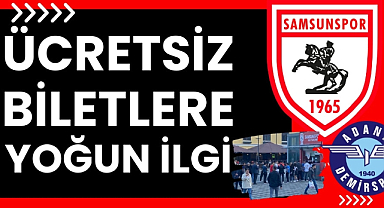 Samsunspor'un Adana Demirspor maçı biletlerine yoğun ilgi
