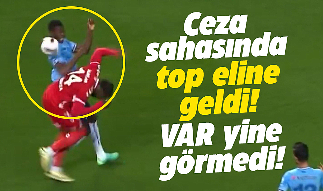 Samsunspor'un Adana Demirspor maçında penaltısını VAR yine görmedi