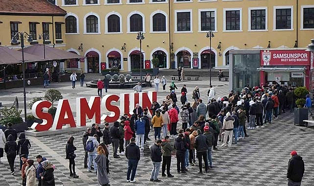Samsunsporlu taraftarlardan Kasımpaşa maçına büyük ilgi